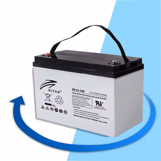 Ritar 12V100Ah Batería solar para el sistema de energía del hogar con ácido de plomo AGM